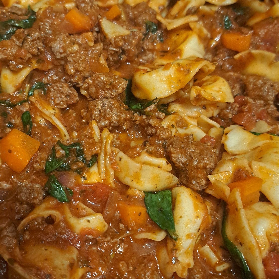 Italian Sausage Tortellini Skillet