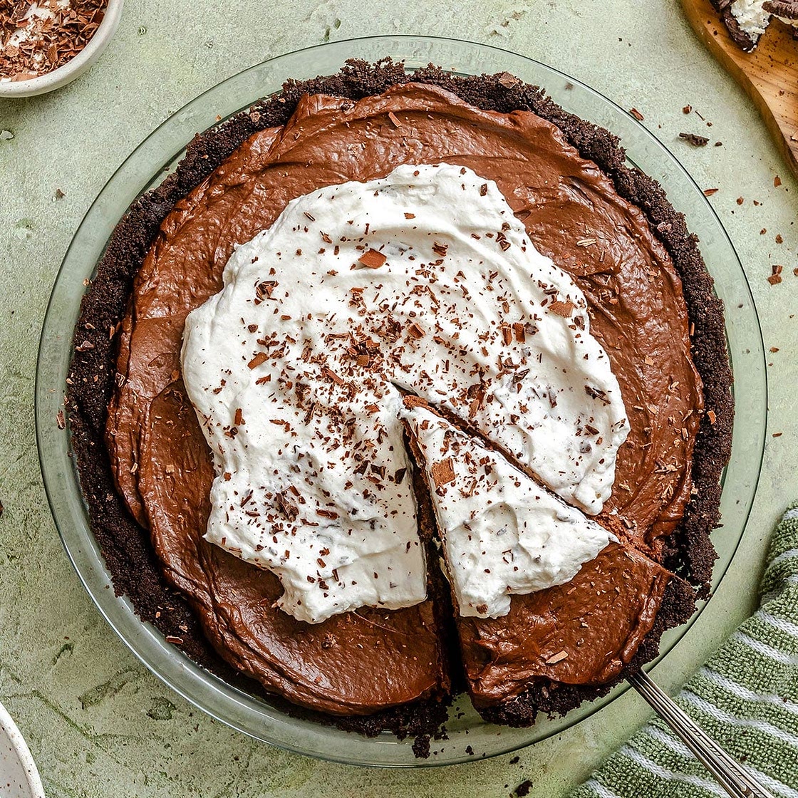 Easy Avocado Chocolate Mousse Pie