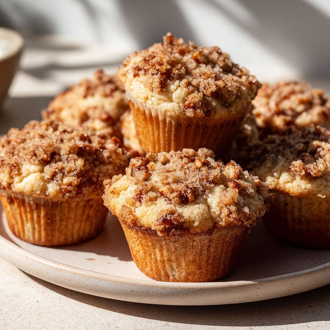 D'licious Maple Pecan Crumb Muffins