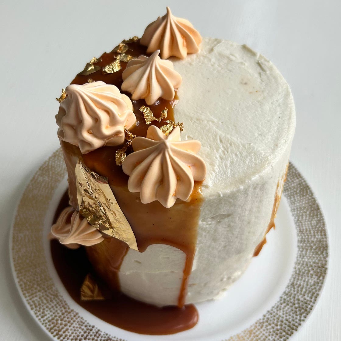 Pumpkin Cardamom Caramel Cake