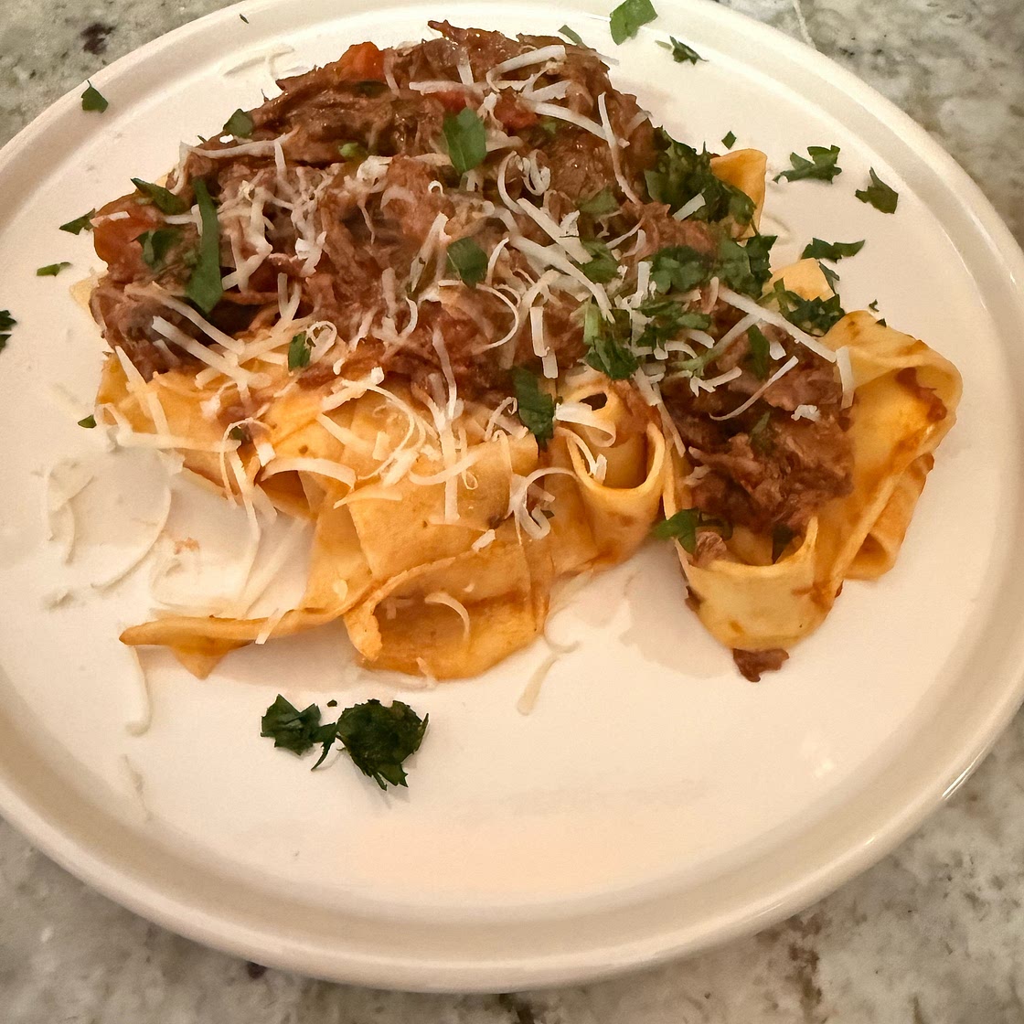 Slowly Braised Beef Short Rib Ragu