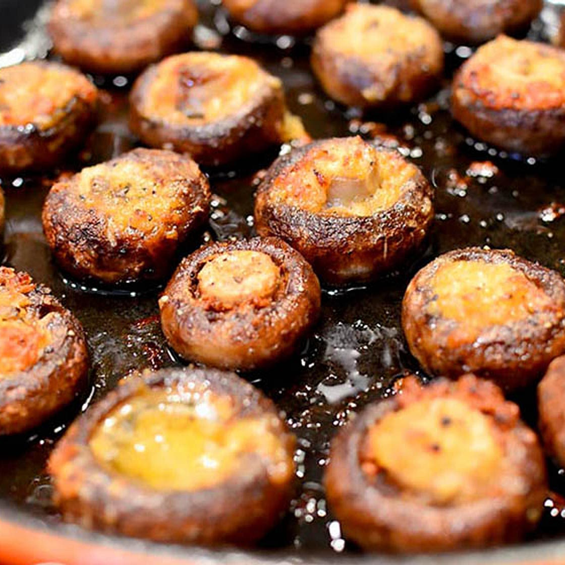 Easy Garlic Butter Roasted Mushrooms