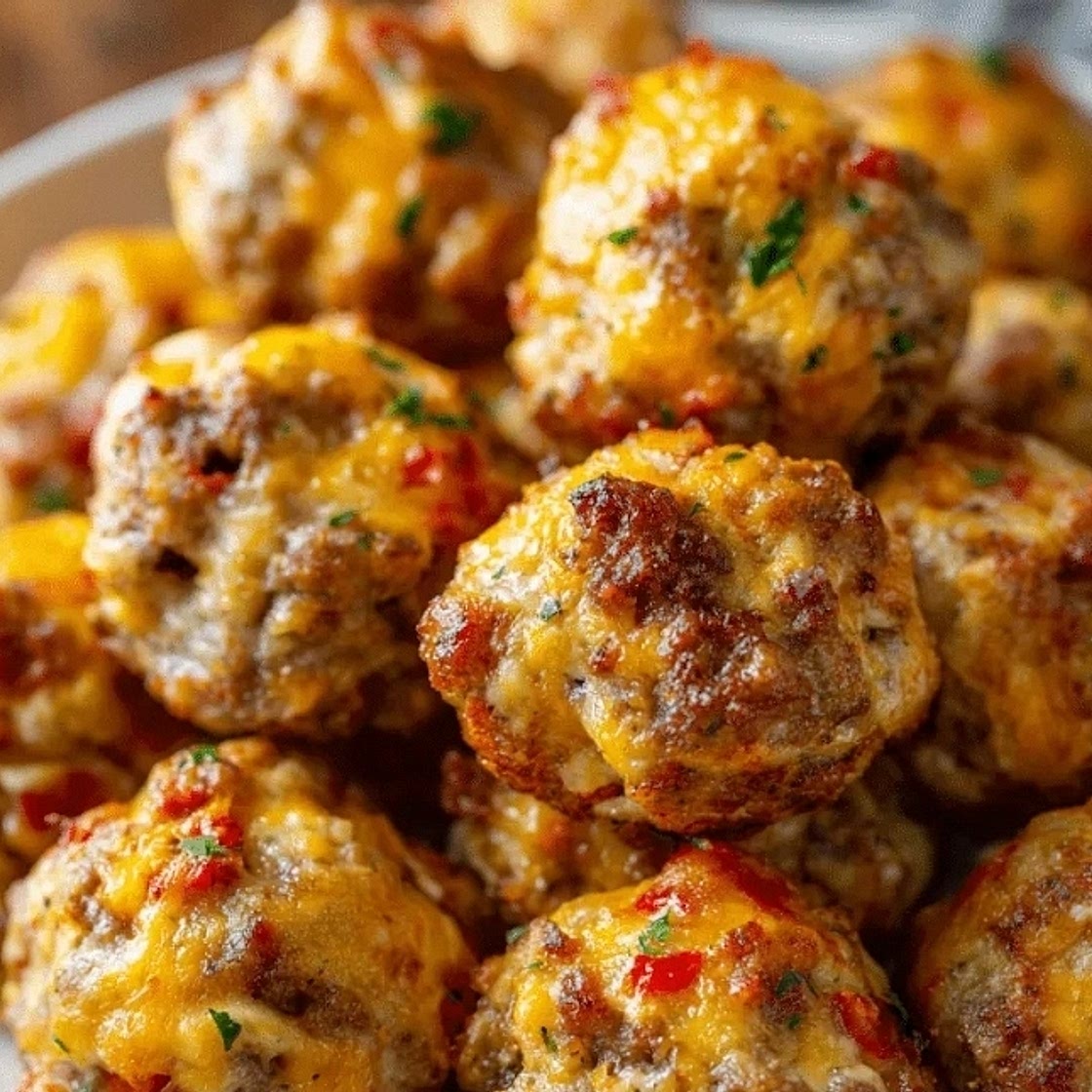 Rotel Cream Cheese Sausage Balls