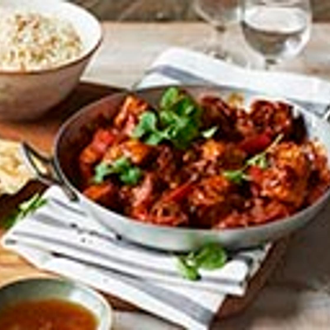 Chicken and tomato spiced curry