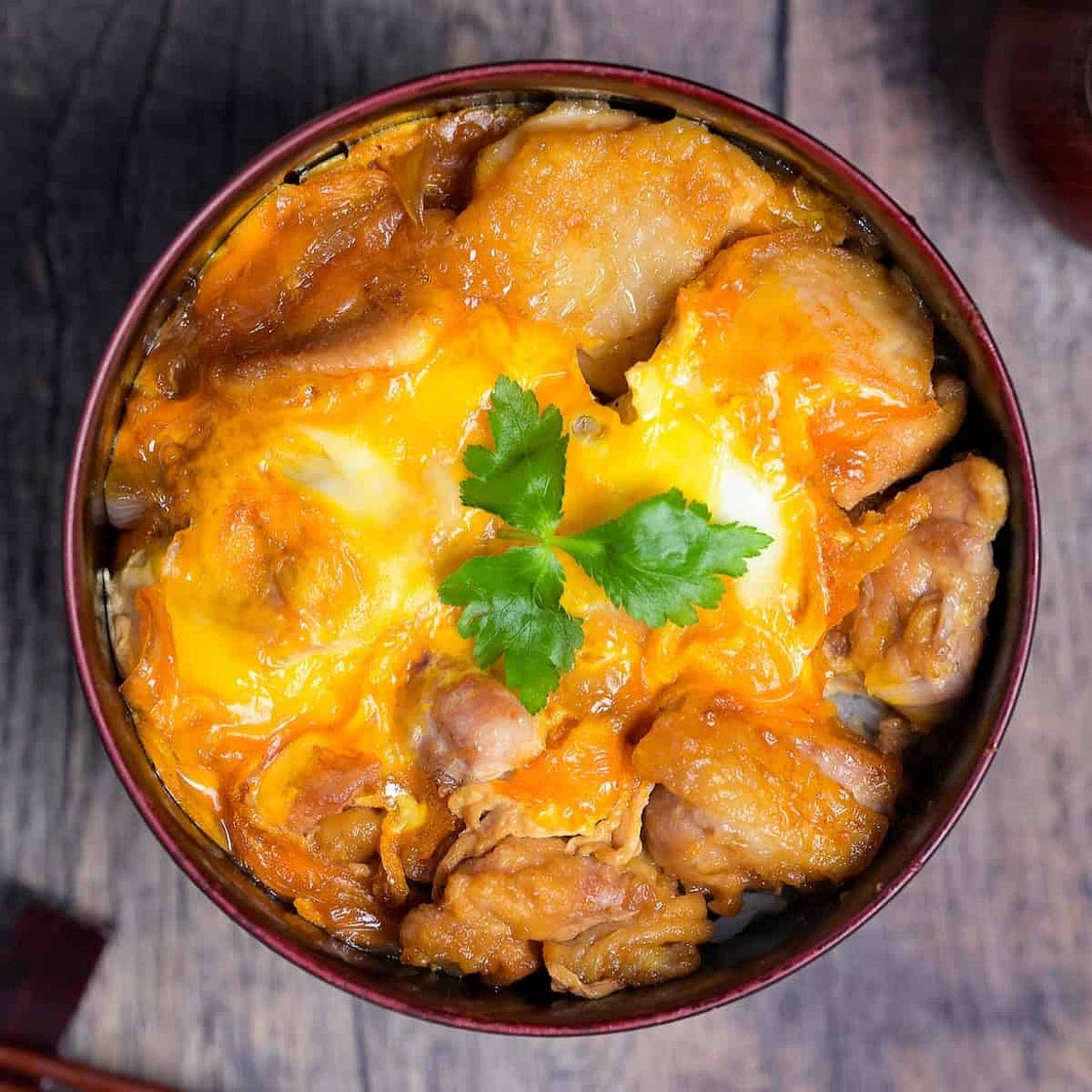 Easy Oyakodon (Japanese Chicken and Egg Rice Bowl)