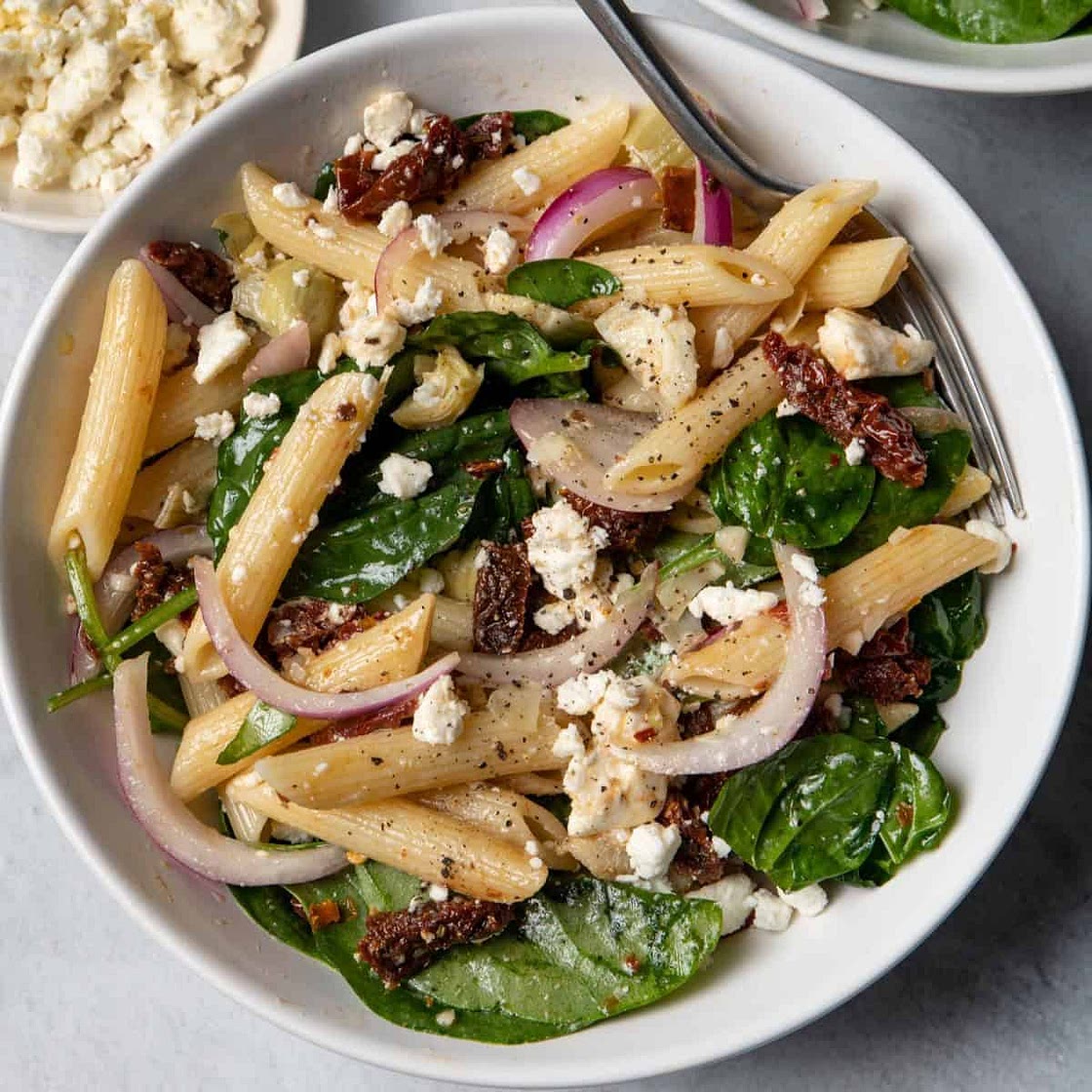 Spinach Pasta Salad
