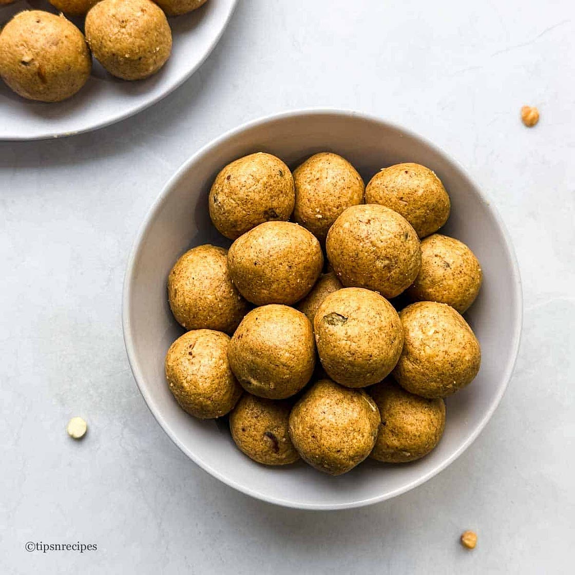 Roasted Black Chickpea Balls - Chana Laddu