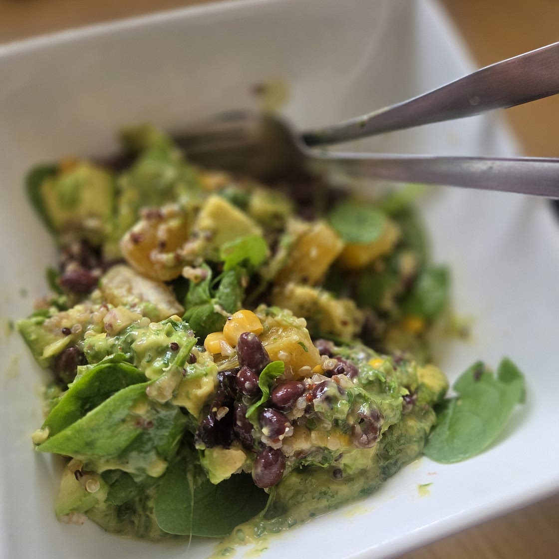 Black Bean Quinoa Salad with Orange Lime Dressing