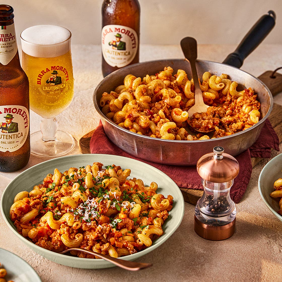 Spicy sausage ragu with spirali