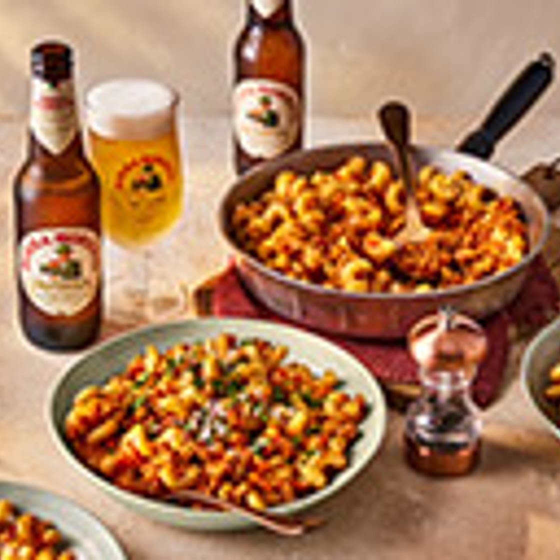 Spicy sausage ragu with spirali