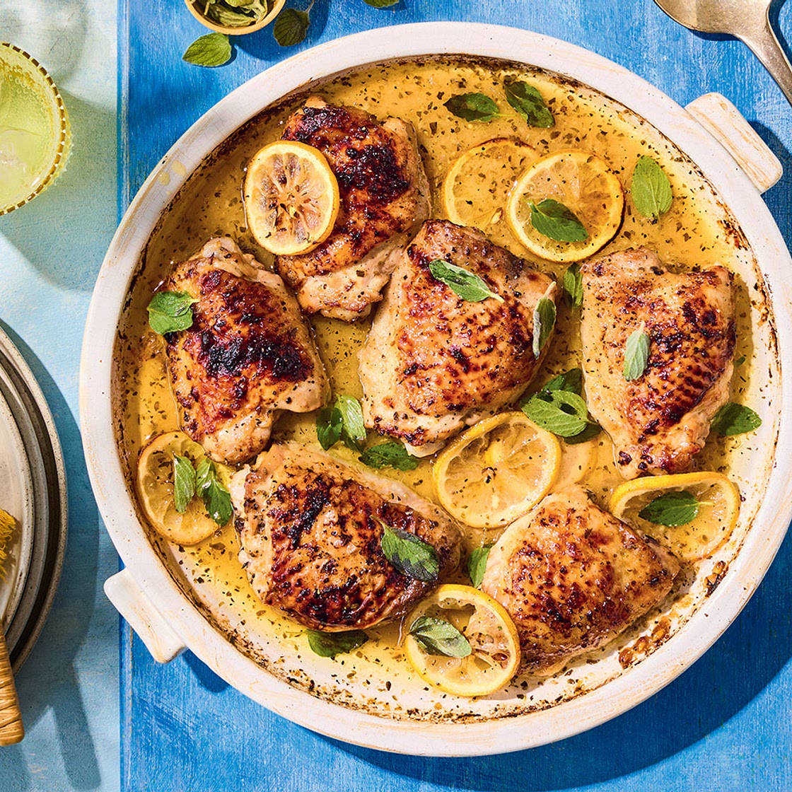 Helena Moursellas' baked lemon and oregano chicken