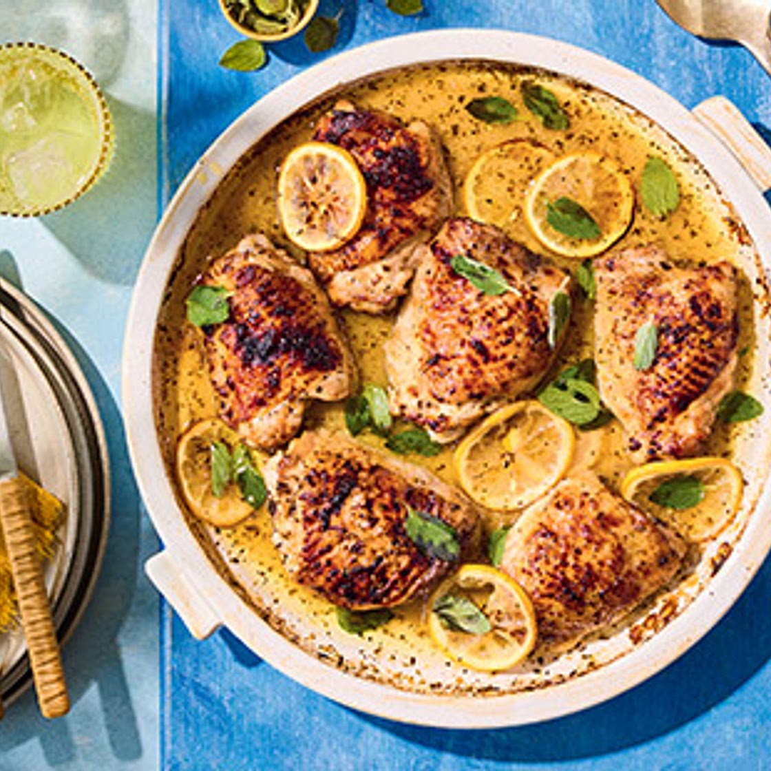 Helena Moursellas' baked lemon and oregano chicken