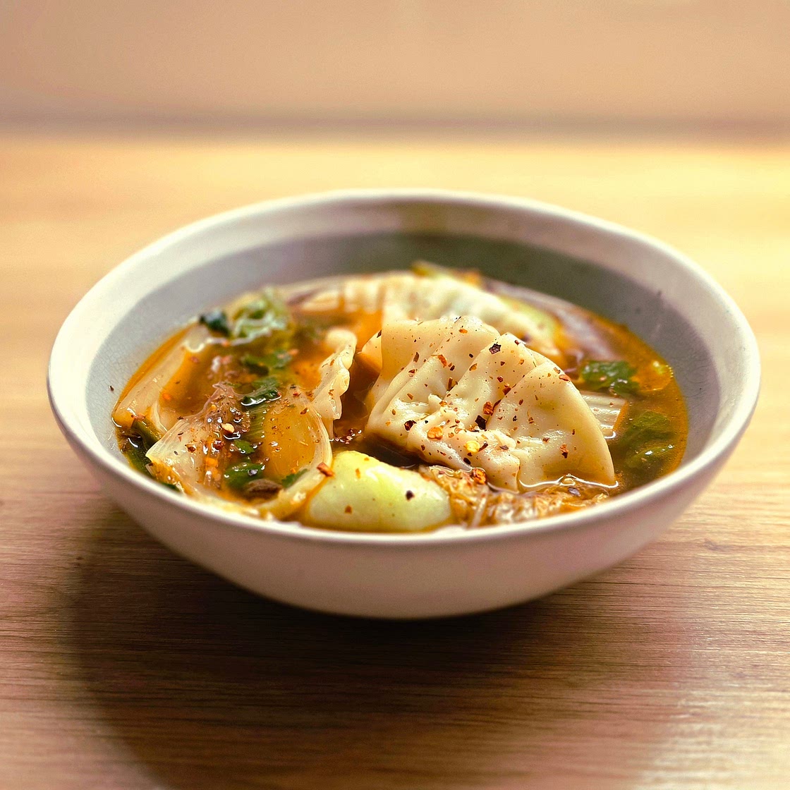 🍜 Soupe pimentée de raviolis