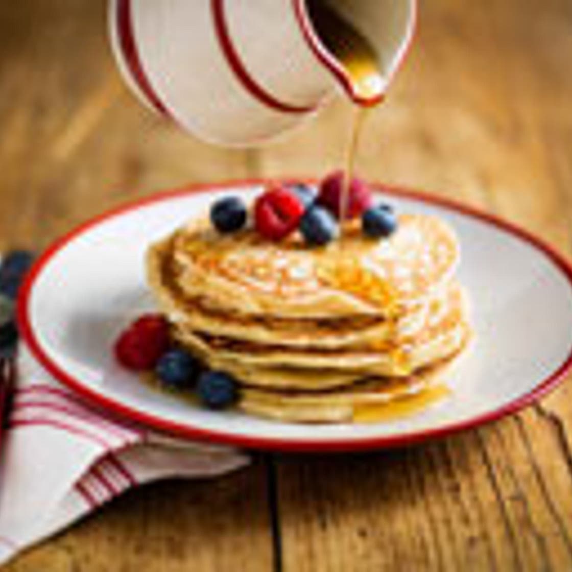 Fluffy American pancakes