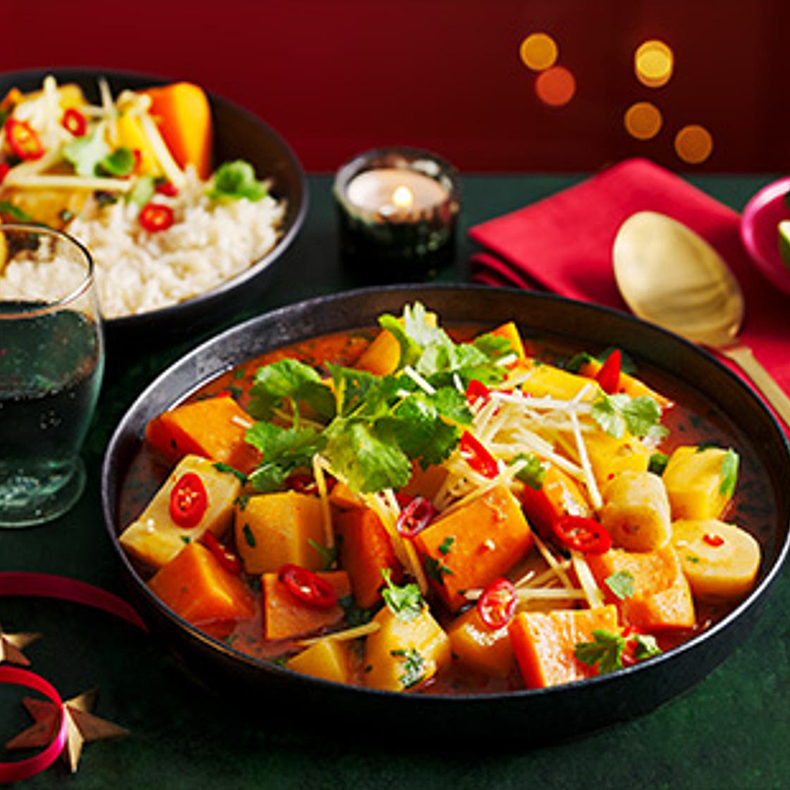 Root veg Thai red curry