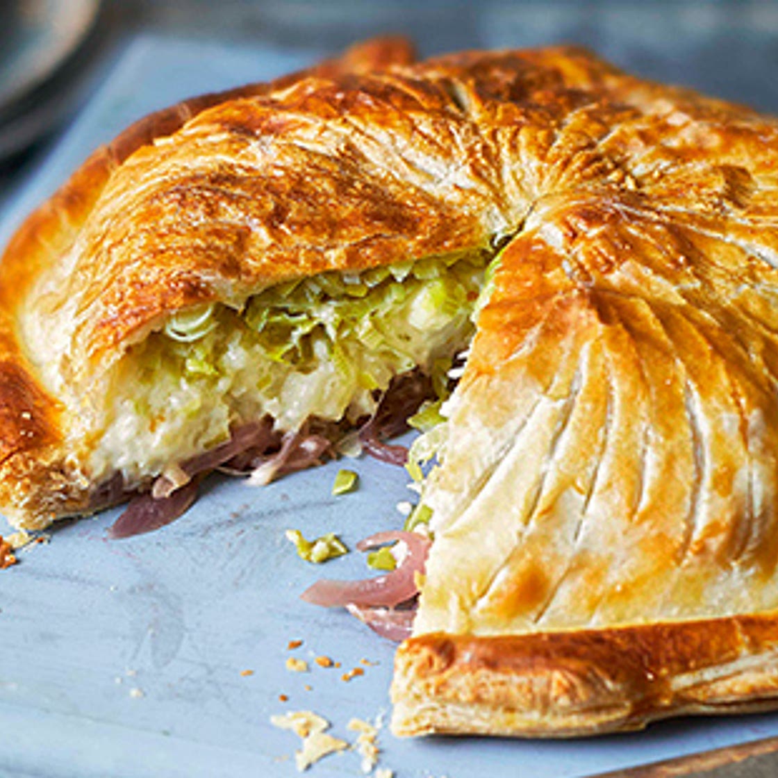Cauliflower cheese pithivier