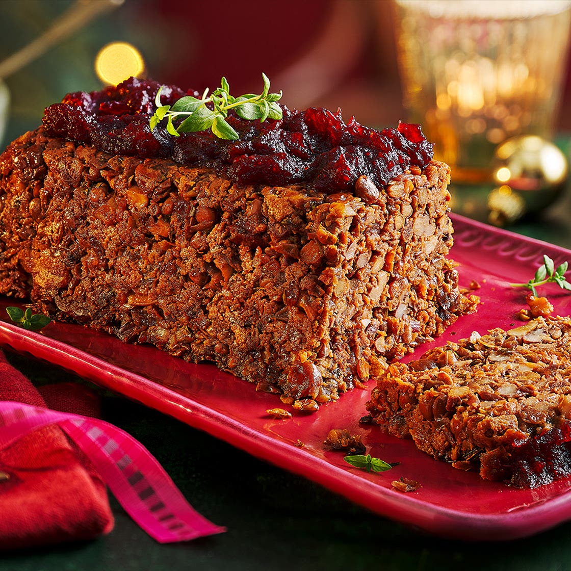 Air-fryer cranberry nut roast