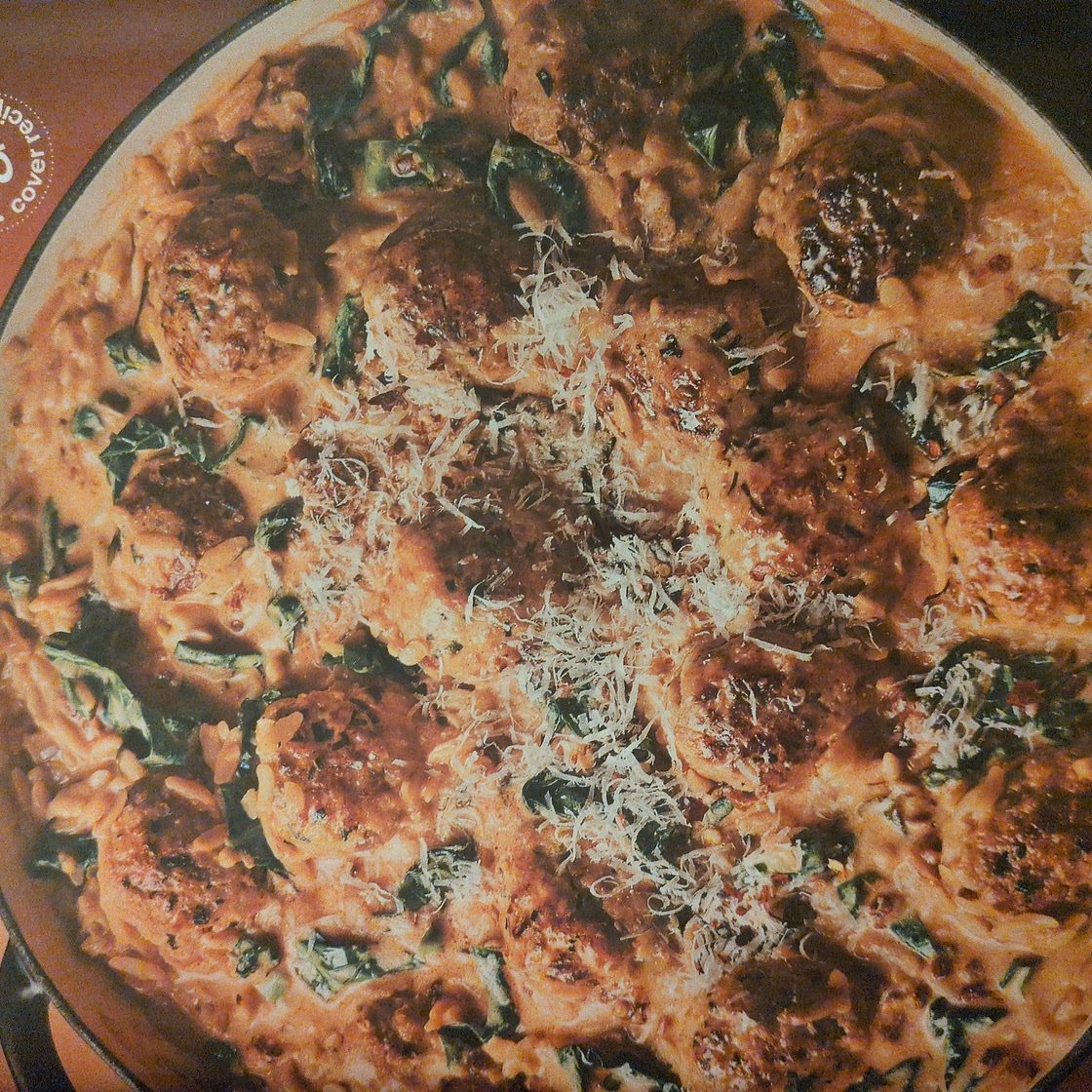 'Marry me' chicken meatball orzo