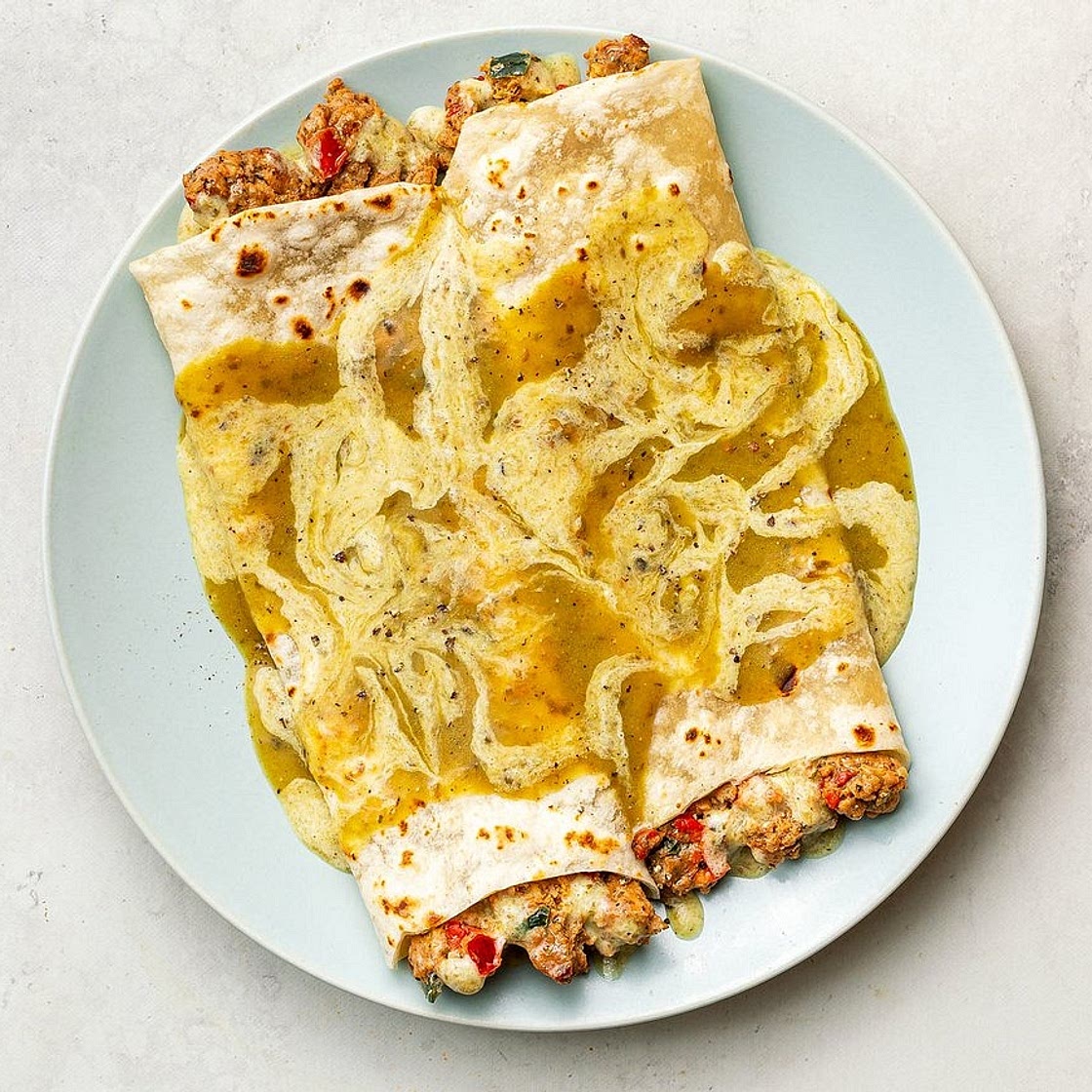 Creamy Chicken Enchiladas