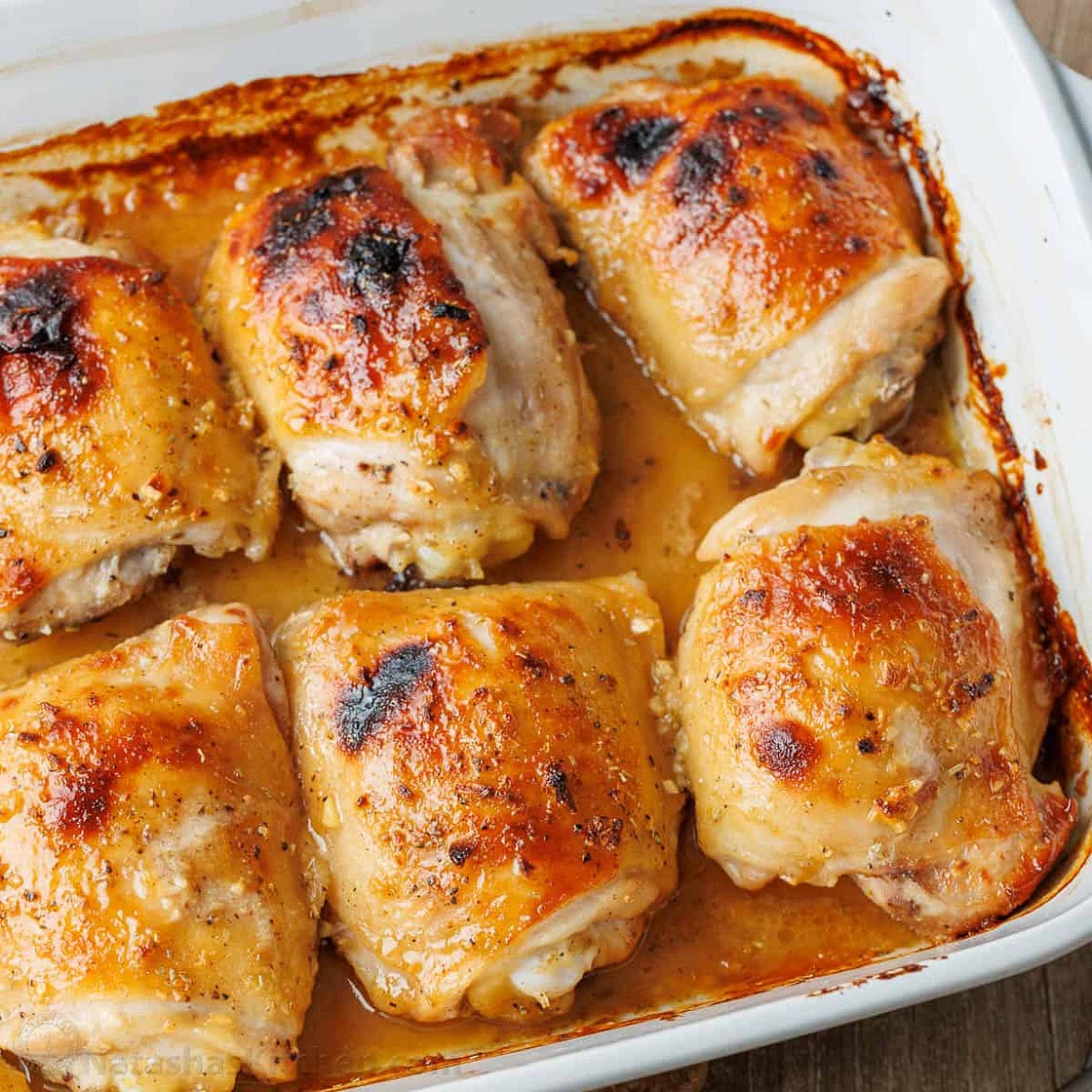 Honey Mustard Chicken Thighs Recipe