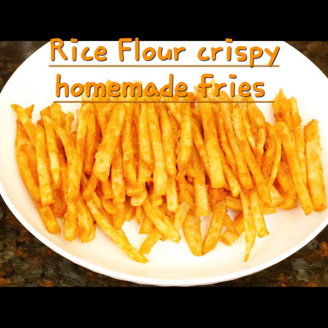 Homemade crispy baked fries