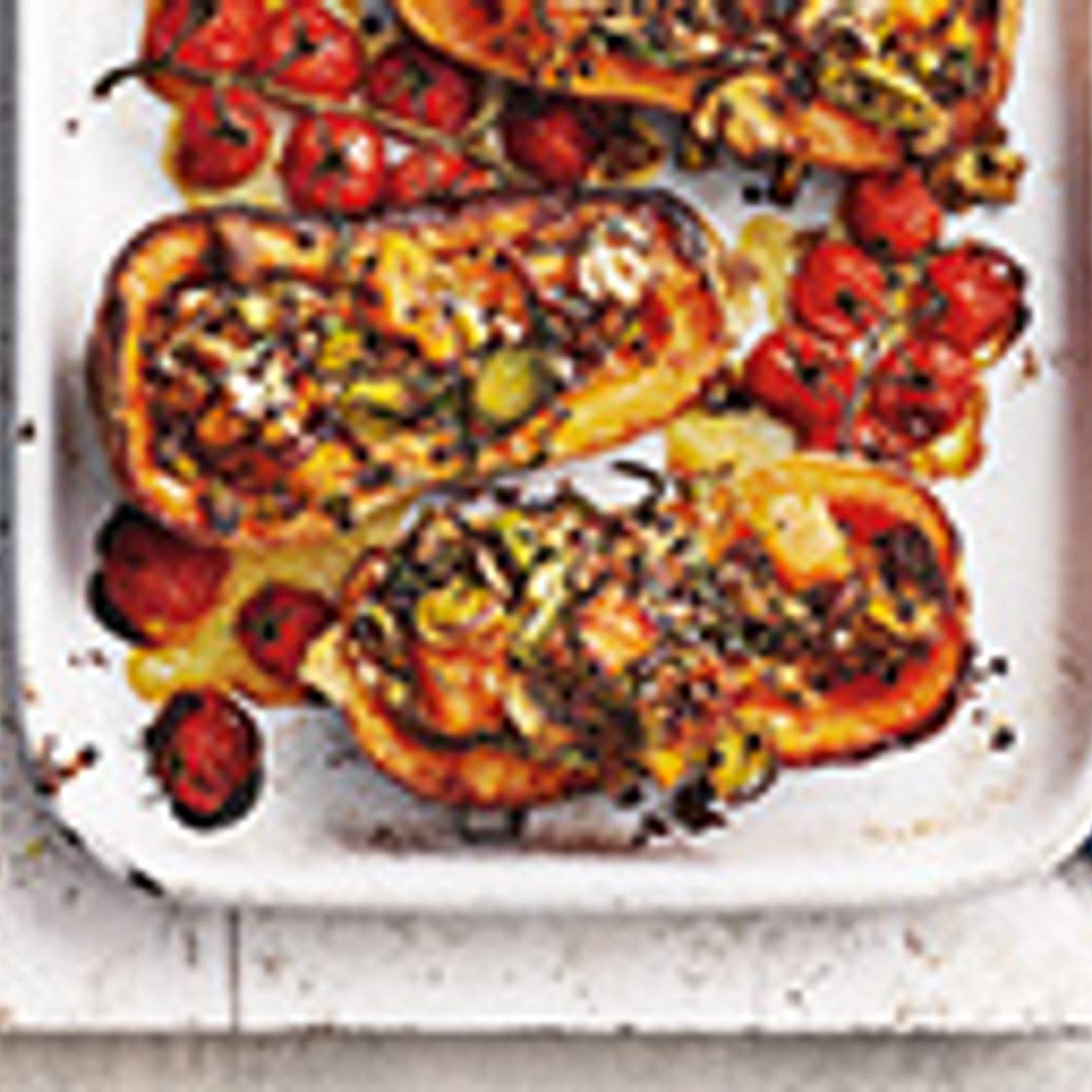 Stuffed butternut squash
