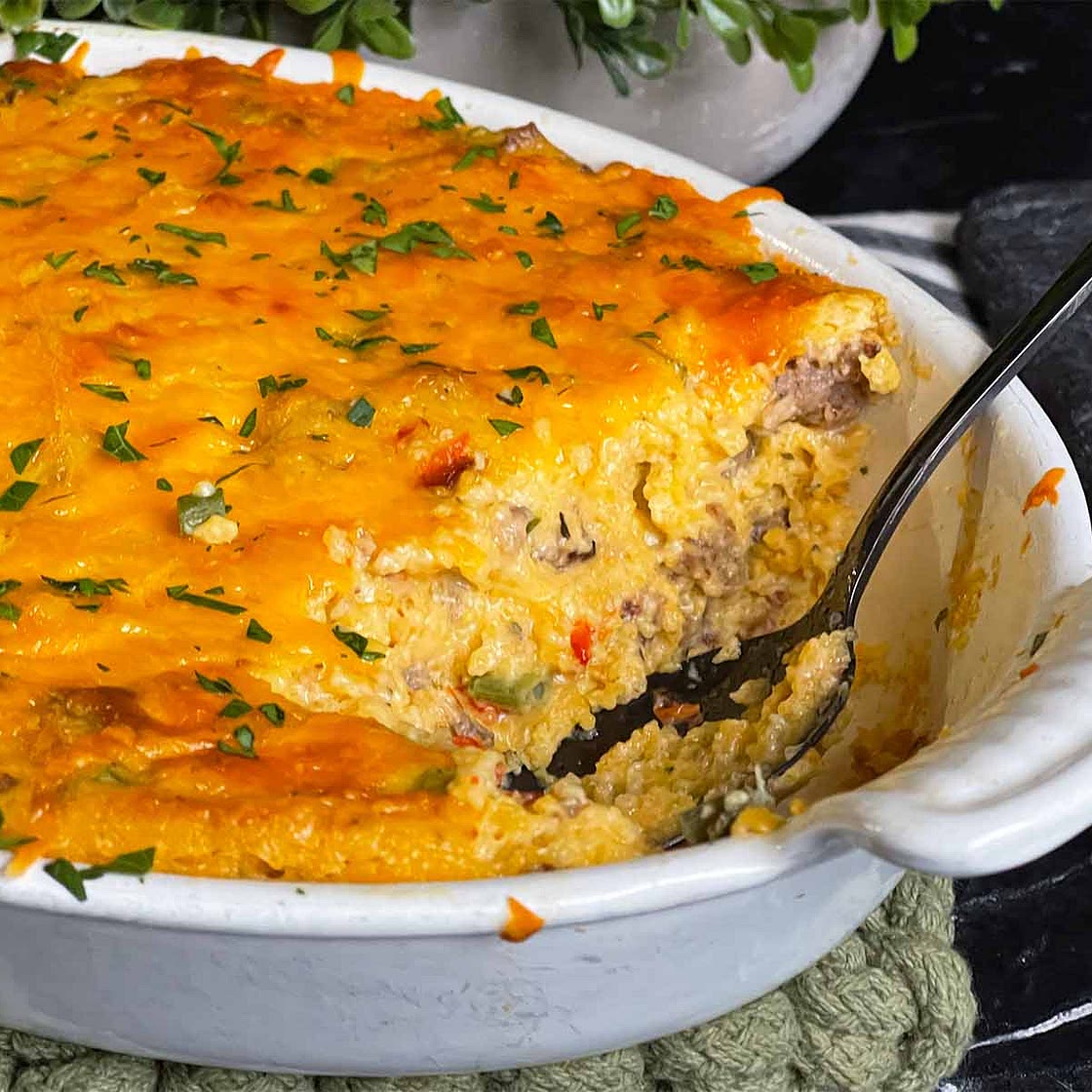 Sausage And Cheese Grits Casserole Recipe
