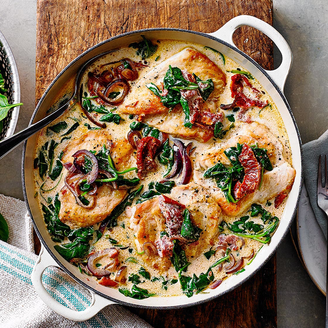 Creamy spinach chicken