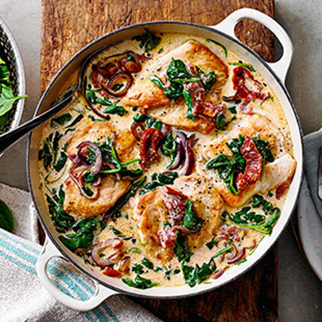 Creamy spinach chicken