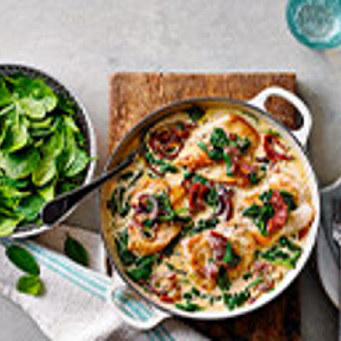 Creamy spinach chicken