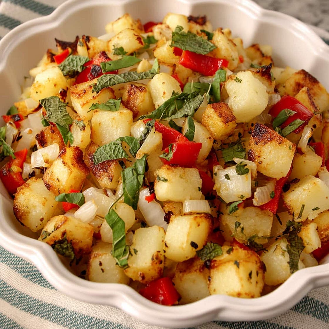 Air Fryer Potatoes O'Brien