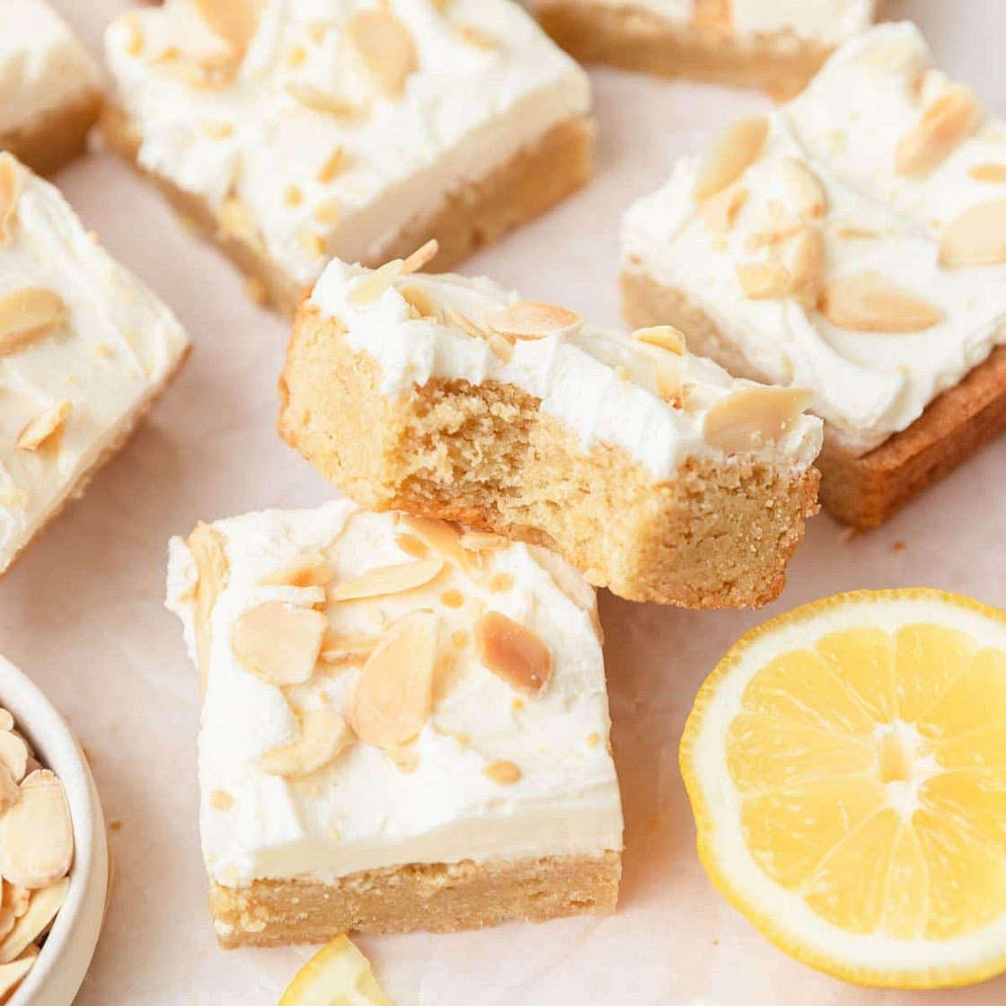 Frosted Lemon Sugar Cookie Bars