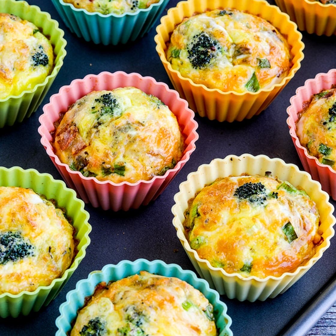 Breakfast Egg Muffin Recipe (with Broccoli, Bacon, and Cheese)