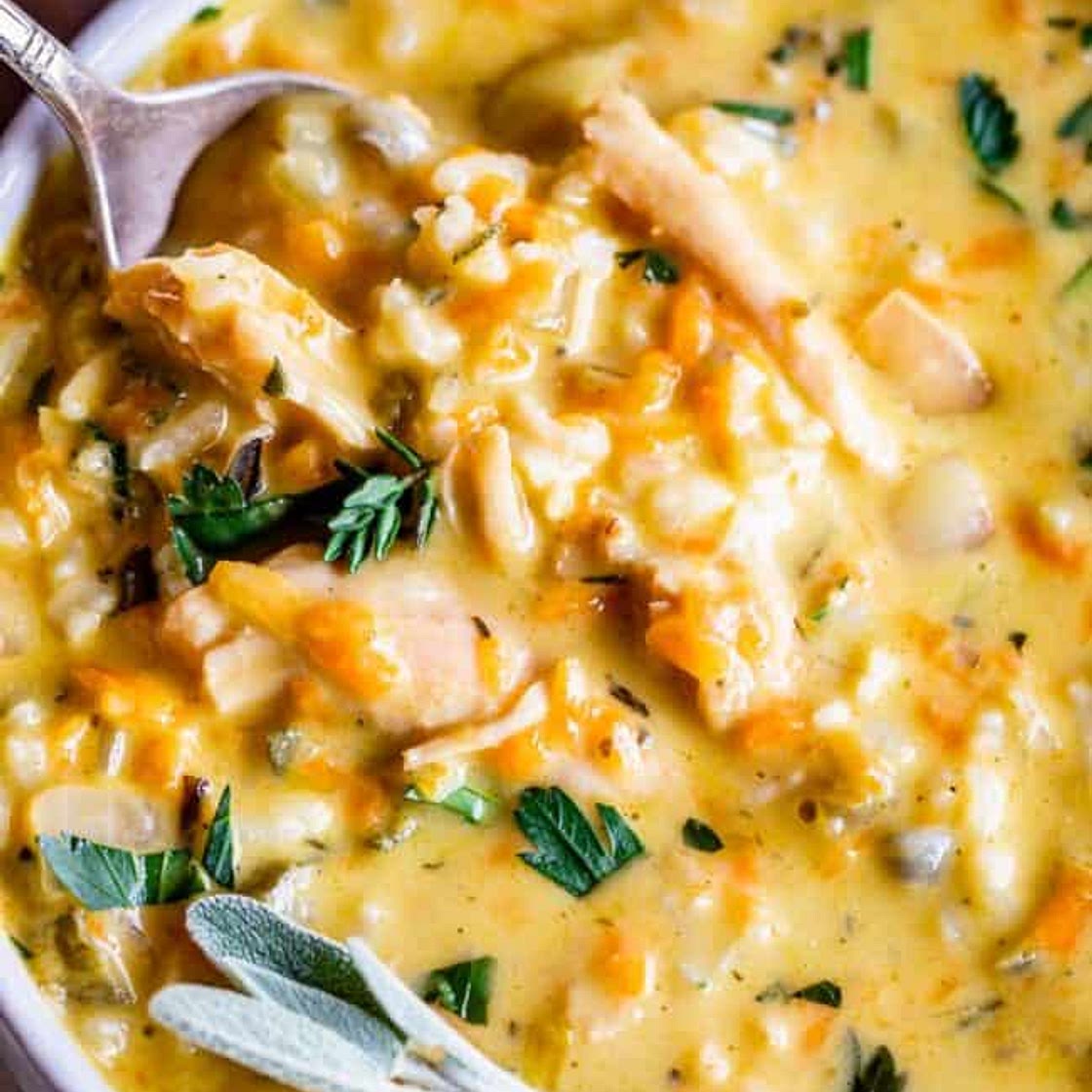 Creamy Turkey Wild Rice Soup