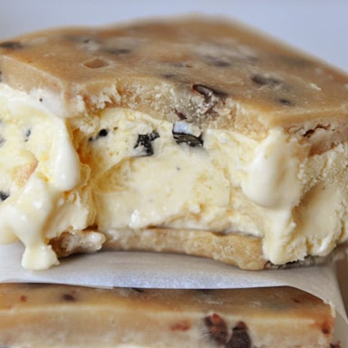 Chocolate Chip Cookie Dough Ice Cream Sandwiches