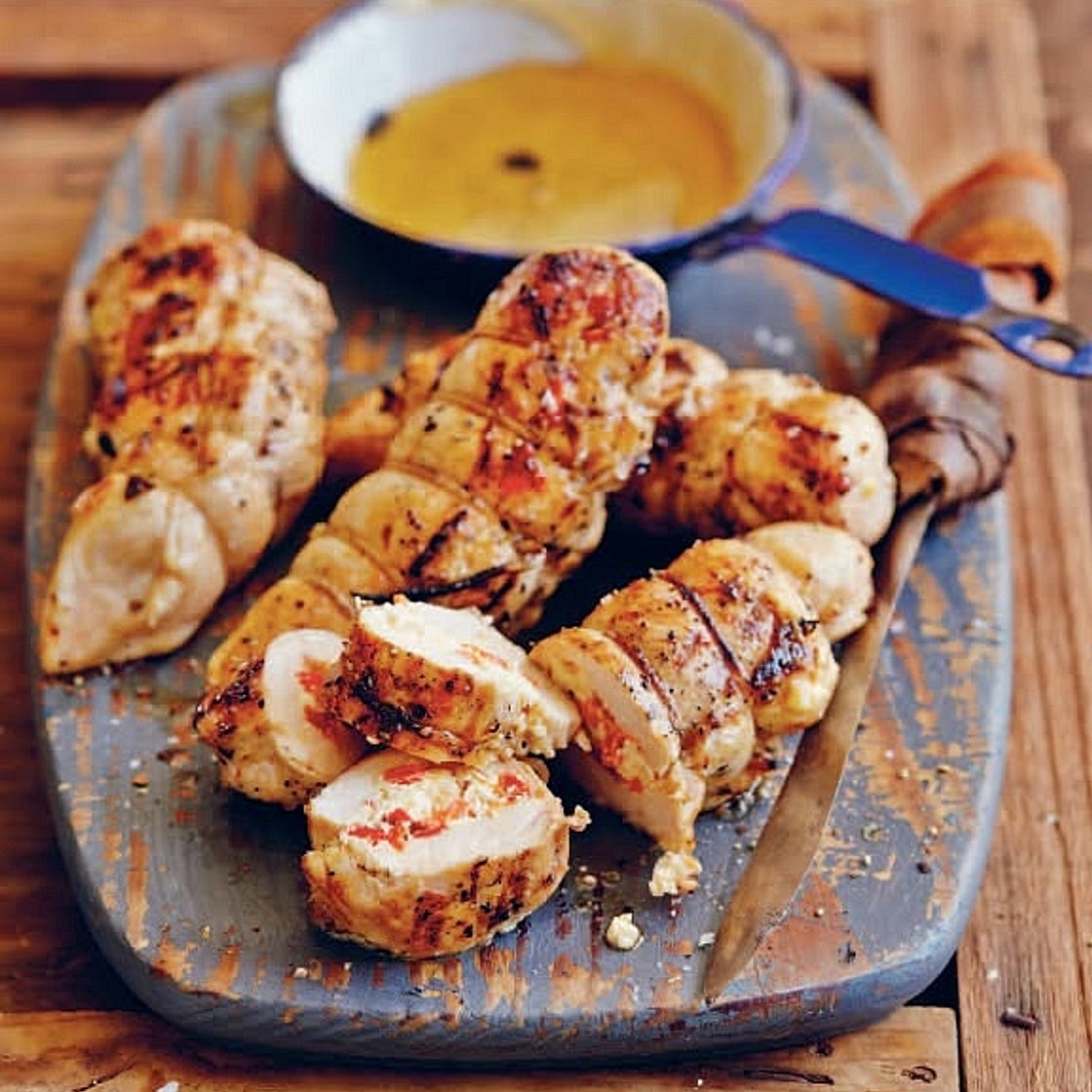 Peppadew and feta stuffed chicken breasts