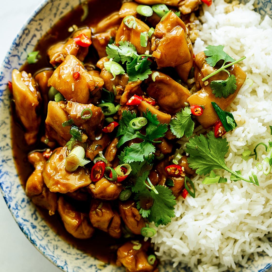 Easy coconut caramel chicken