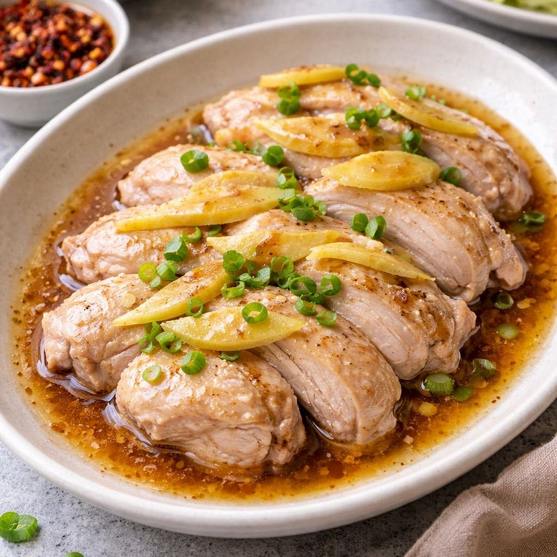Soy-Steamed Chicken (Family-Style, No Spice)