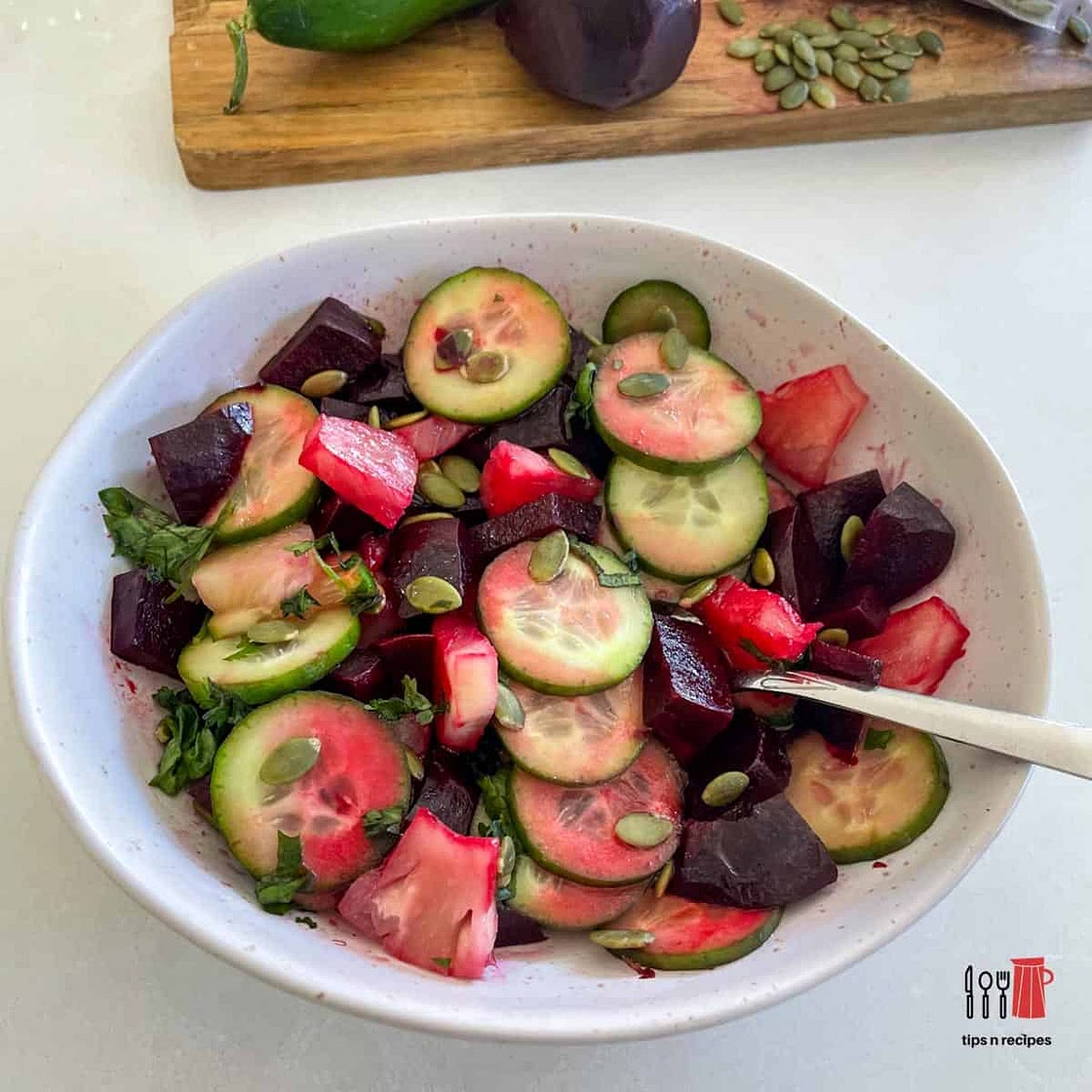 Cucumber Beetroot Salad