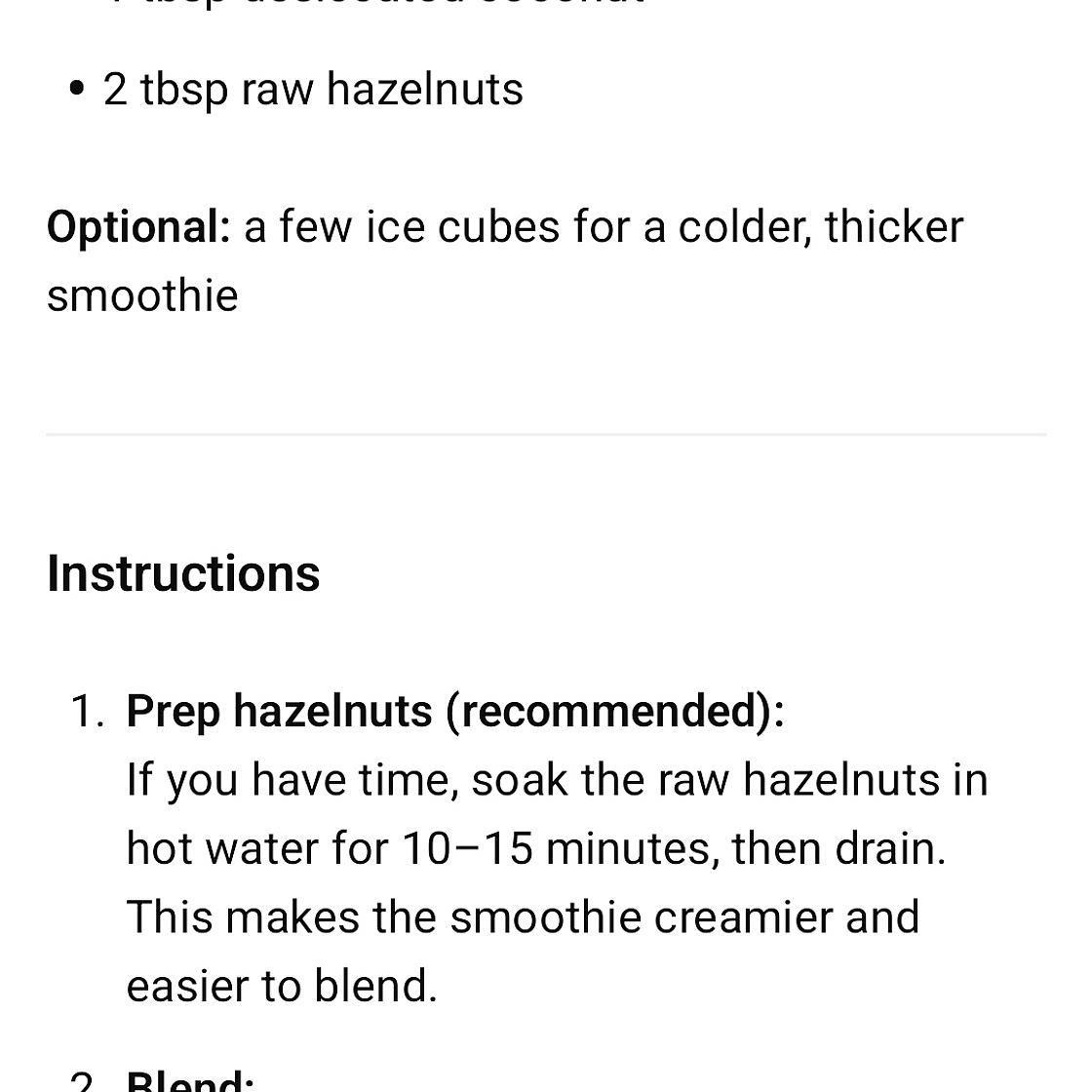 Coconut Rough - Smoothie