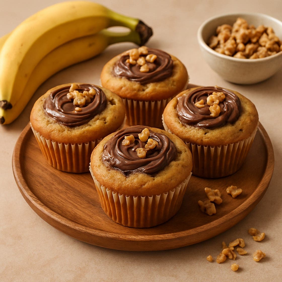 Banana Nutella Muffins