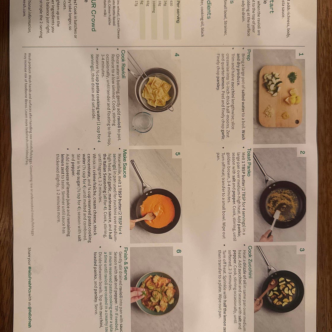 Hello Fresh Creamy Tomato sauce