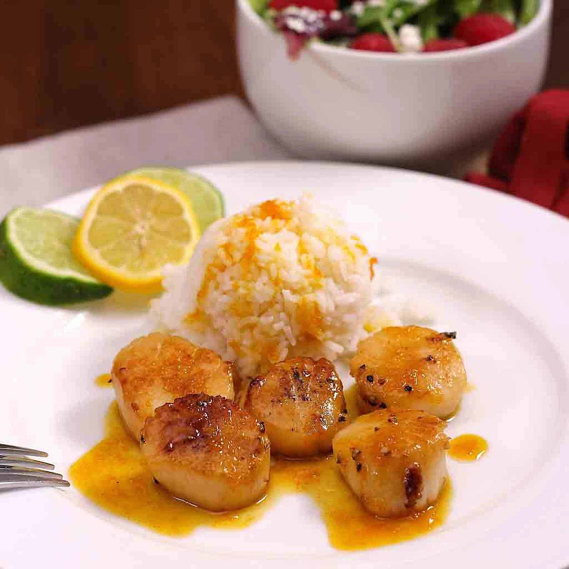 Scallops With Orange Sauce