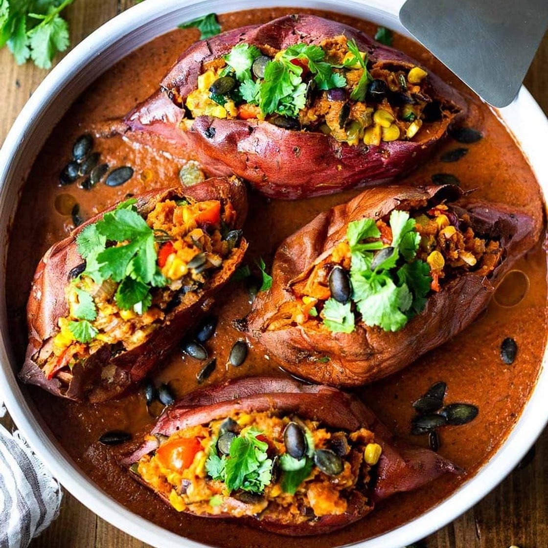 Mexican Stuffed Sweet Potatoes