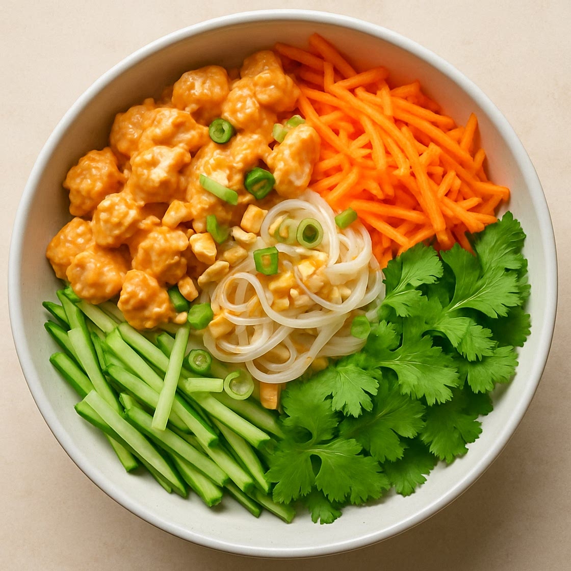 Bang-Bang Inspired Rice Noodle Salad