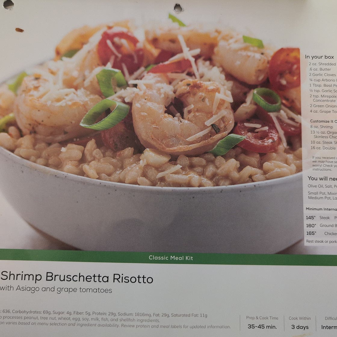 Shrimp bruschetta risotto