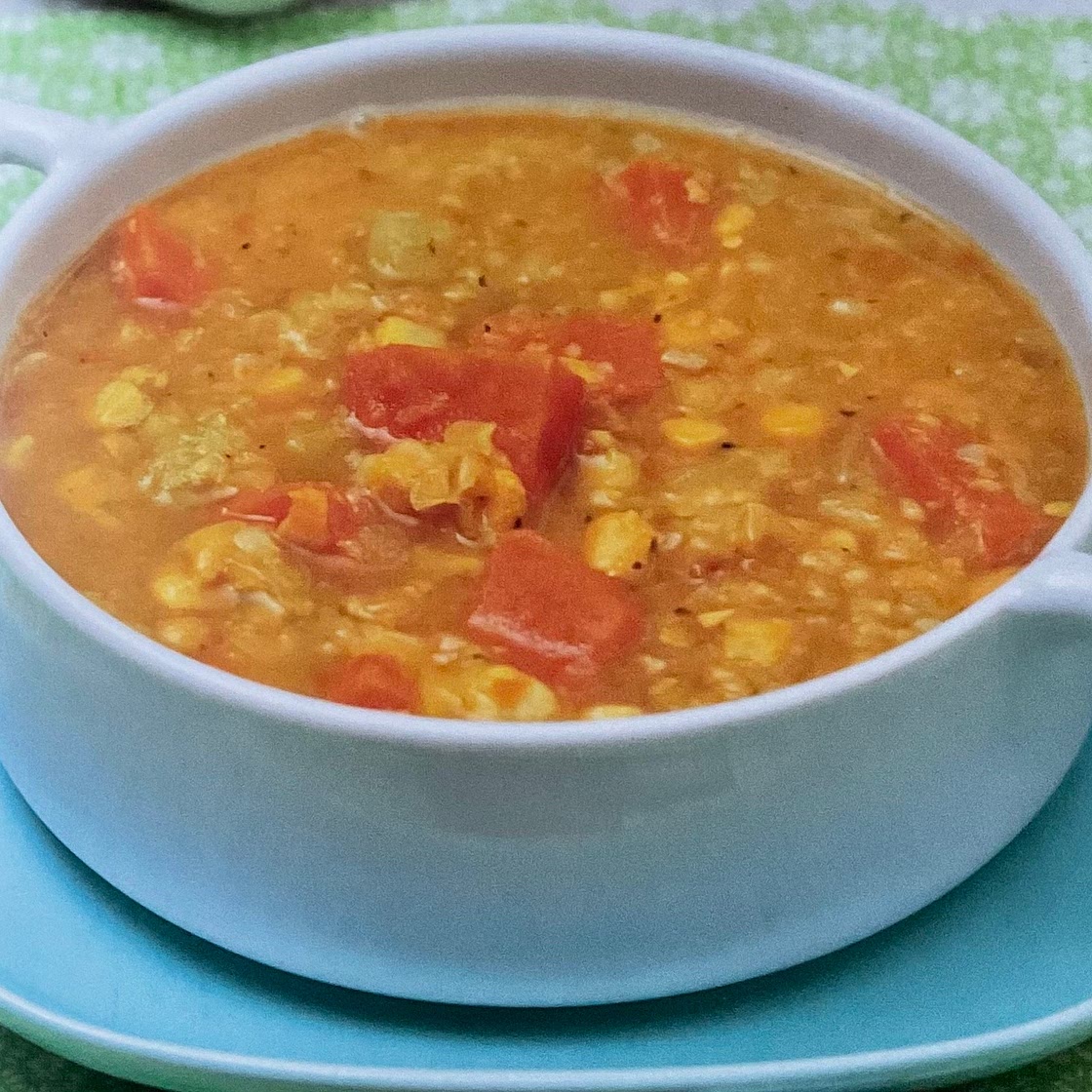 Vegan Corn & sweet potato onepot (270 by 3 )