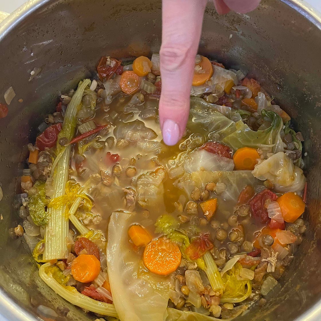 Chicken & lentils soup