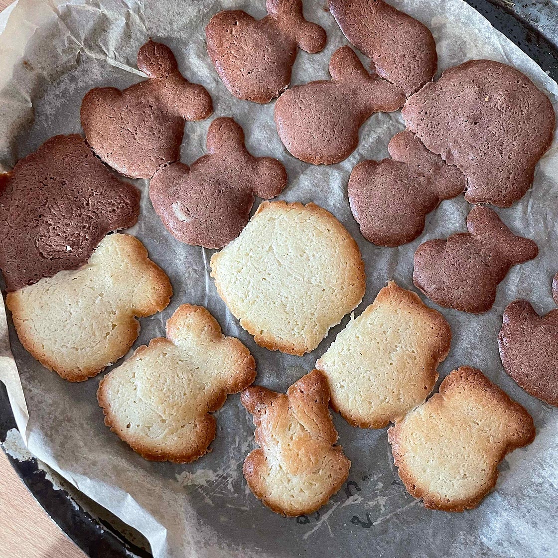 Christmas Puppy Butter Cookies 