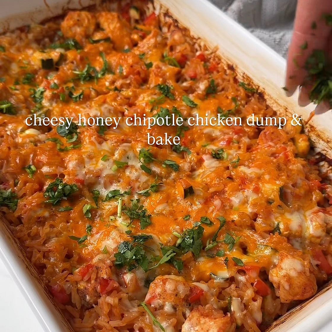 Cheesy Honey Chipotle Dump and Bake